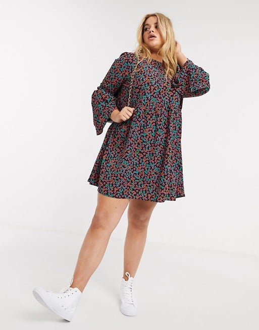 ASOS DESIGN Curve Smock Dress Best New Floral Dresses For Spring 2020