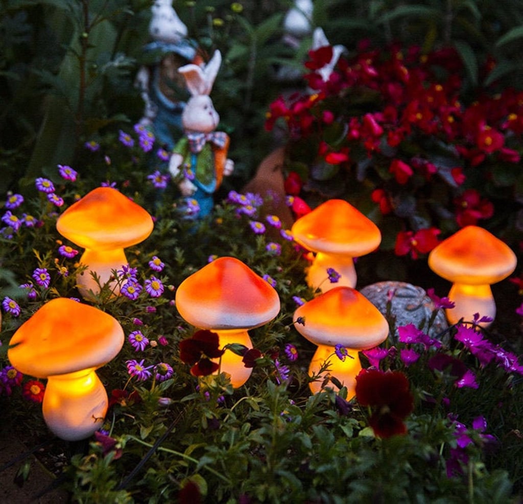 Mushroom Outdoor Night Light Garden Decor