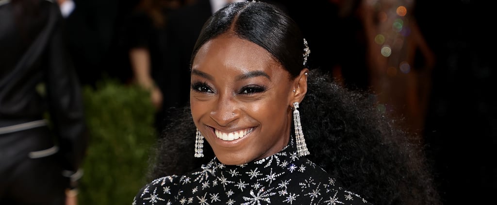 Simone Biles's Accessorized Ponytail Hairstyle Met Gala 2021