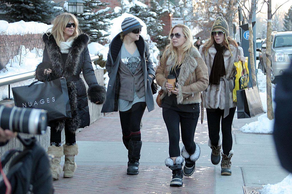 Kate, Goldie and Ryder in Aspen