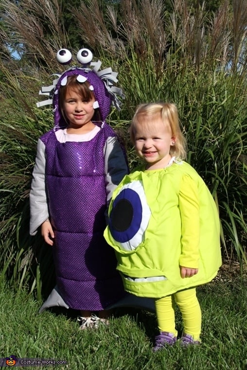 Boo and Mike Wazowski | Matching Sibling Costumes For Kids Halloween ...