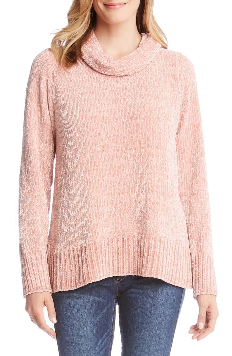 Karen Kane Chenille Cowl Neck Sweater