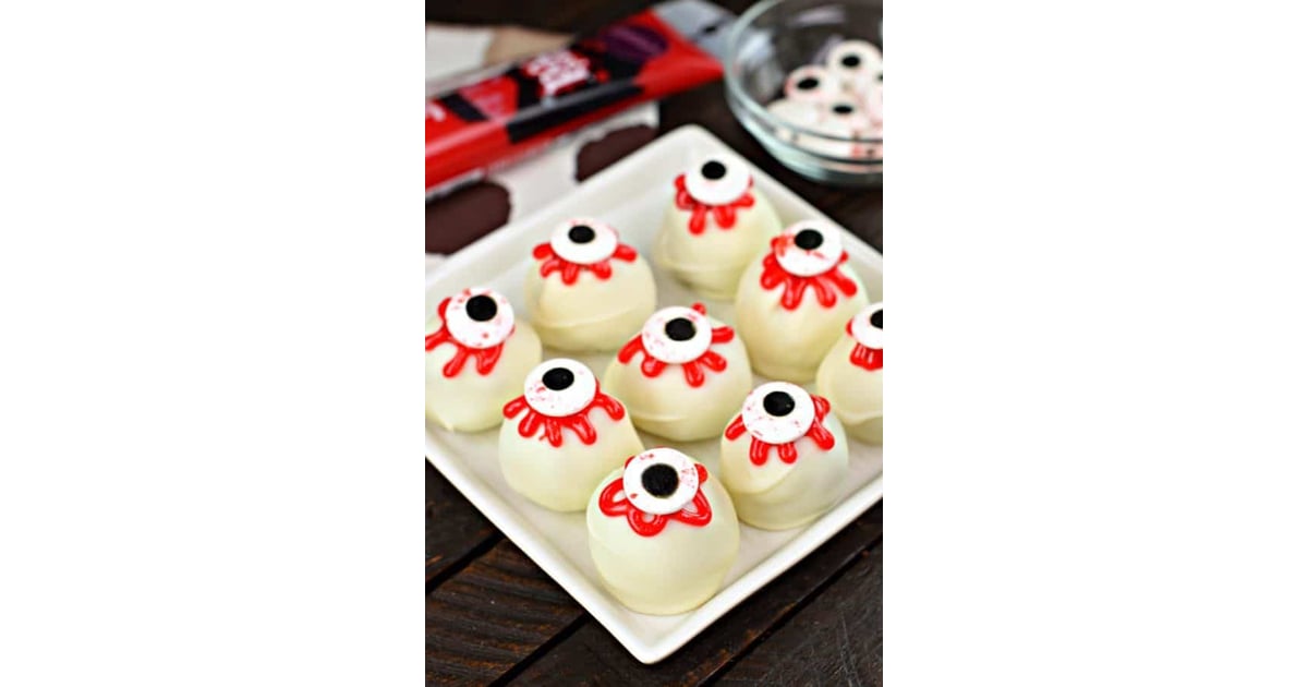 Spooky Eyeball Red Velvet Cake Balls Easy Halloween Treats That Even The Laziest Parent Can Get Behind Making Popsugar Family Photo 9