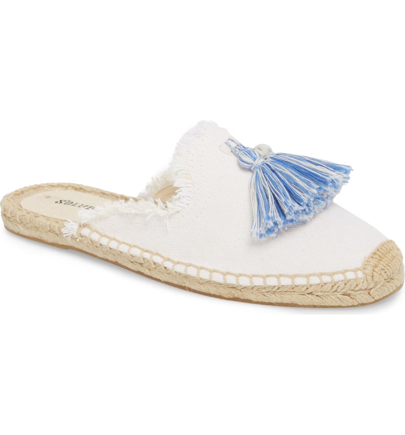 Soludos Frayed Tassel Espadrille Loafer Mule