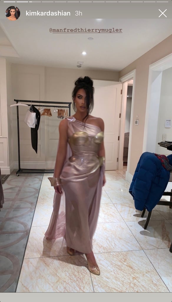 Kim Kardashian Wears Mugler Outfits Feb. 2019