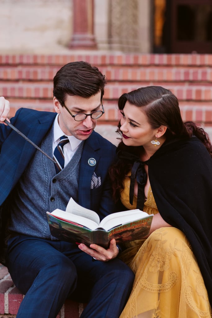 Harry Potter Hufflepuff and Ravenclaw Engagement Photos