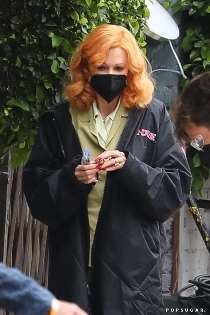 Nicole Kidman as Lucille Ball on Being the Ricardos Set