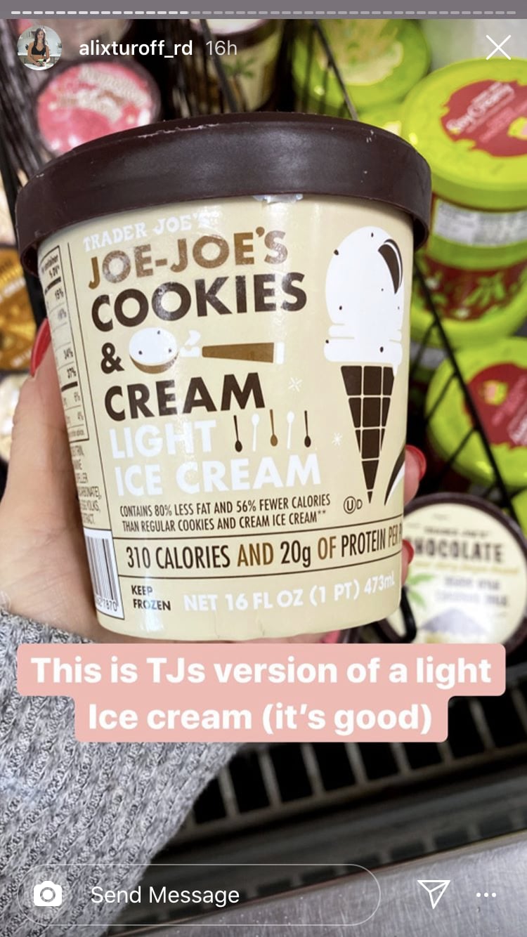 TJ's Joe-Joe's Cookies & Cream Light Ice Cream ($3)