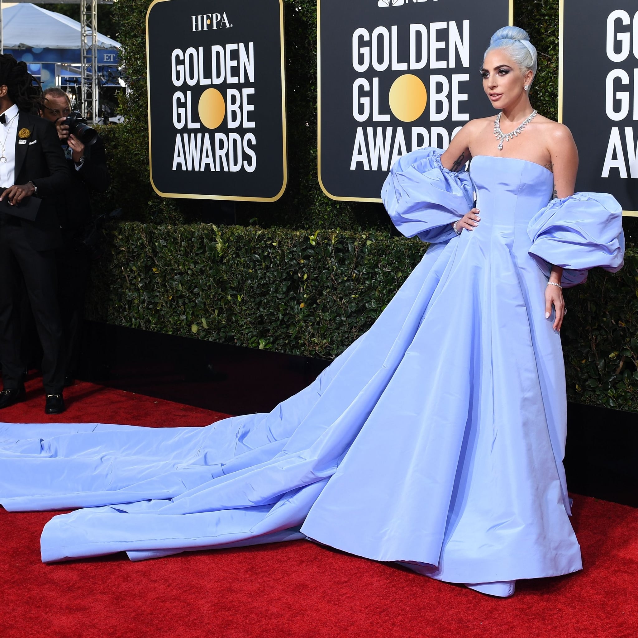 Lady gaga dress golden shop globe 2019