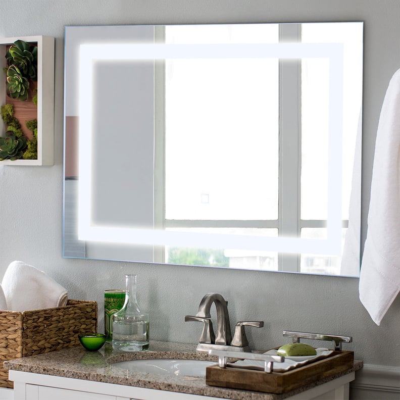 Costway 27.5" LED Wall-Mounted Rect Mirror