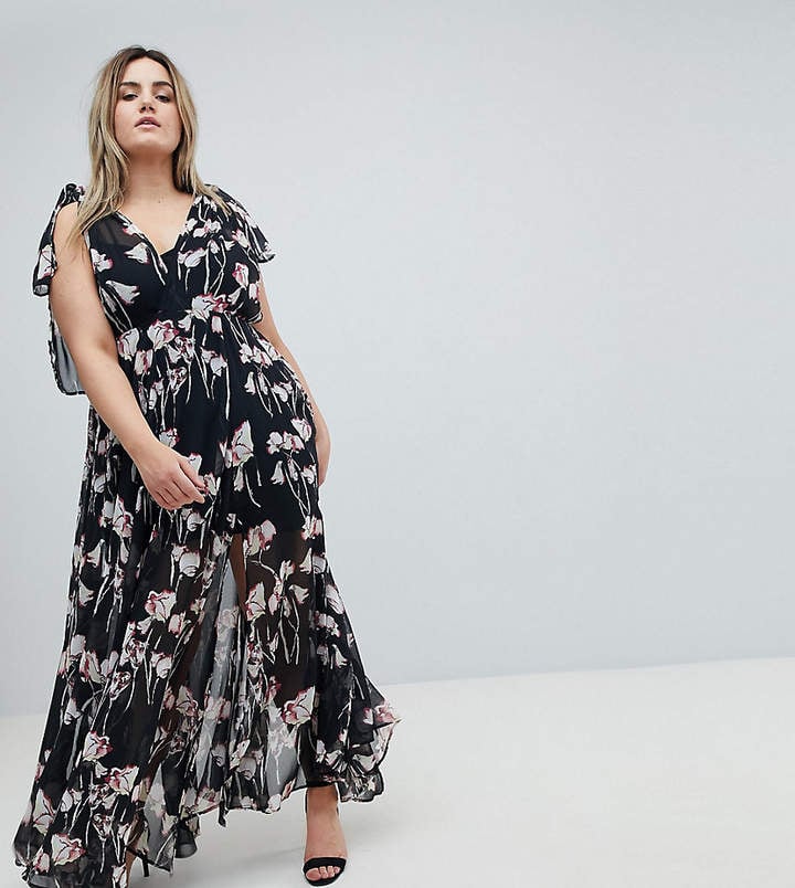 Religion Plus Maxi Dress in Woodland Floral