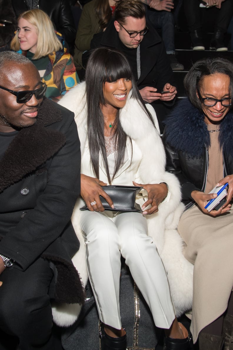 Naomi Campbell Sat Front Row