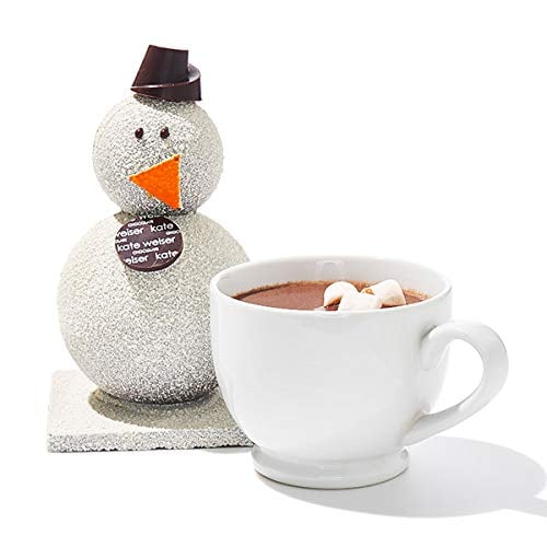 Kate Weiser Chocolate Carl the Drinking Chocolate Snowman Oprah's