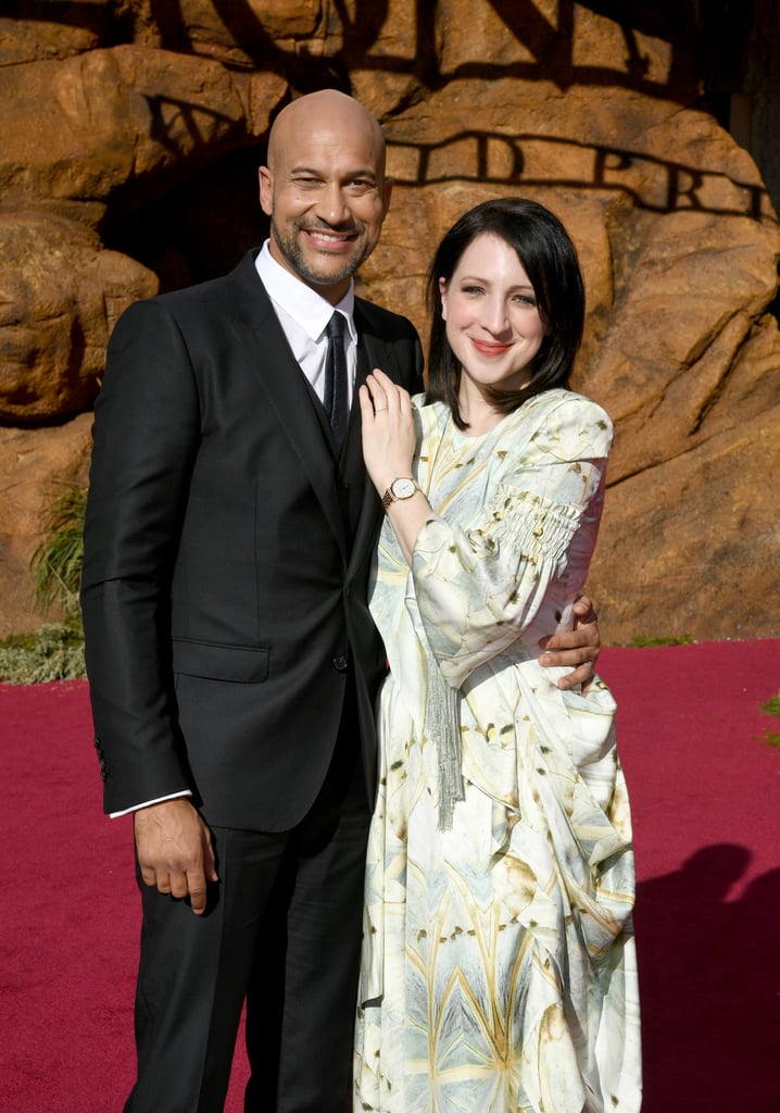 Pictured: Keegan Michael-Key and Elisa Pugliese at The Lion King premiere in Hollywood.