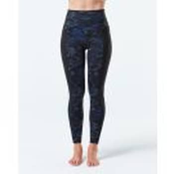 Onzie high waisted ribbed leggings in navy blue