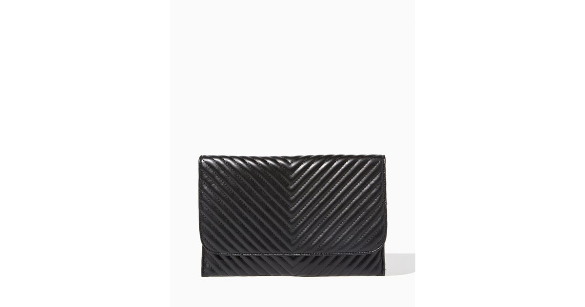 charming charlie black clutch