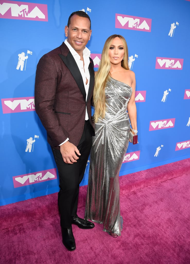 Jennifer Lopez and Alex Rodriguez at the VMAs 2018