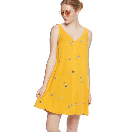 Button-Front Dress