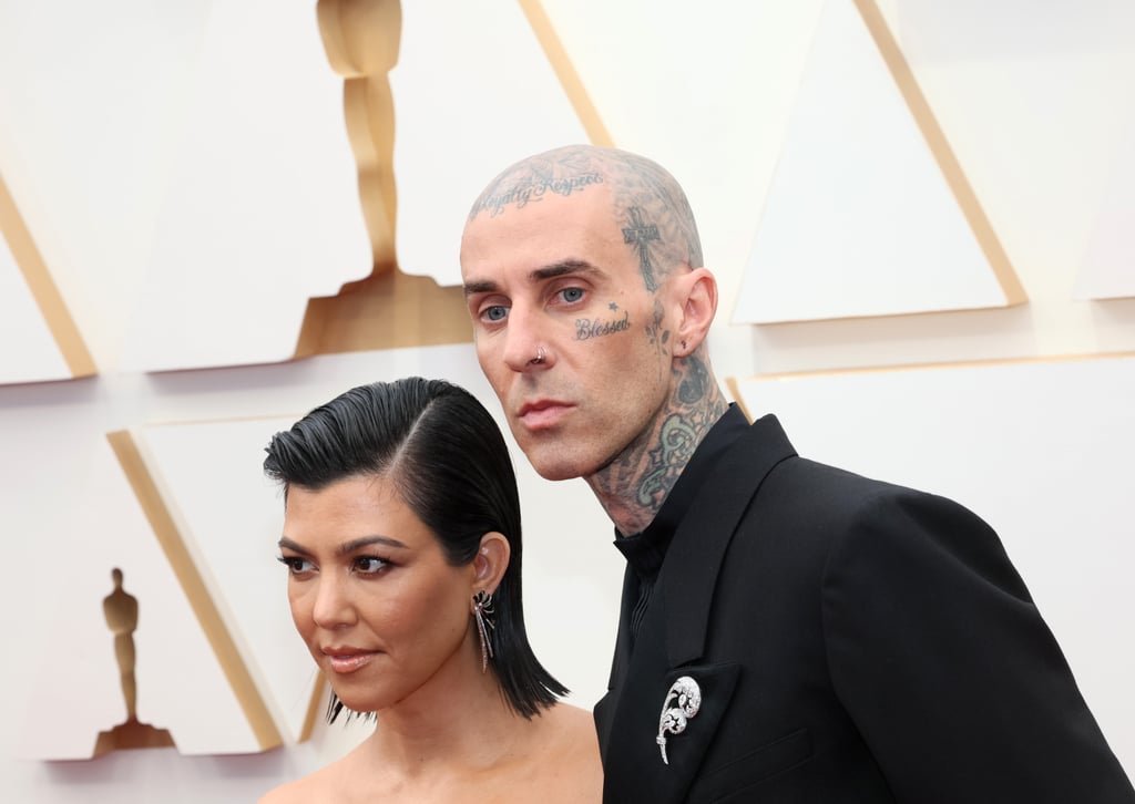 Kourtney Kardashian and Travis Barker at the 2022 Oscars