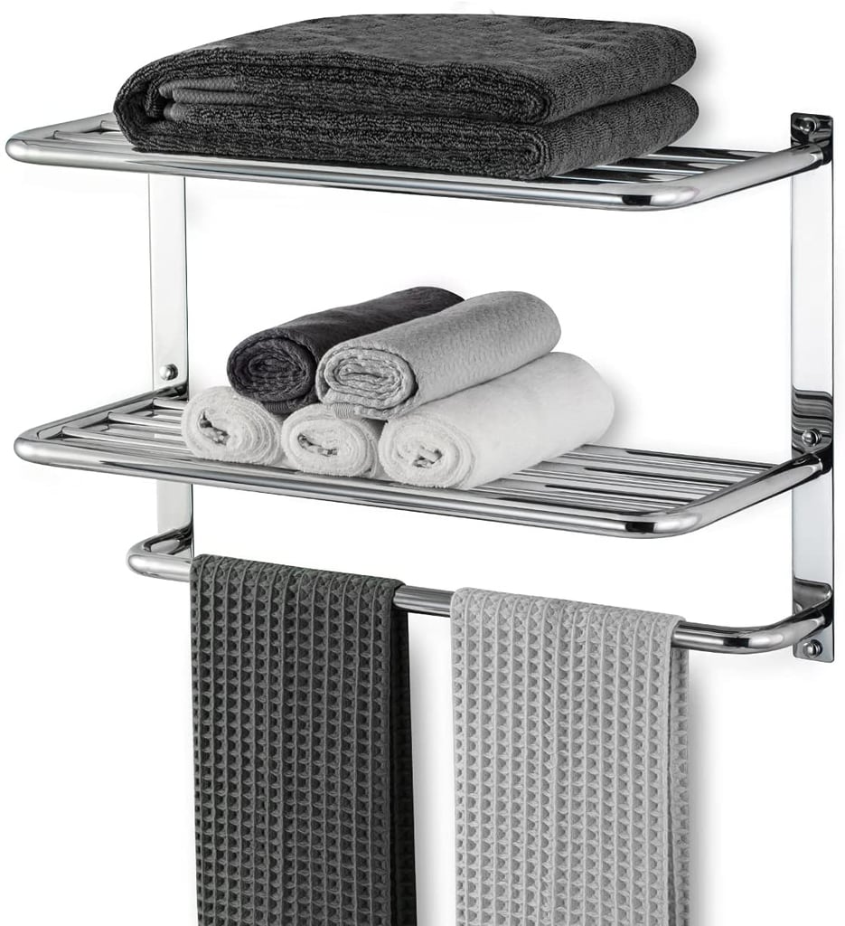 Over-the-Toilet Towel Storage Unit: Dewvie Bathroom Towel Rack With Tower Bars