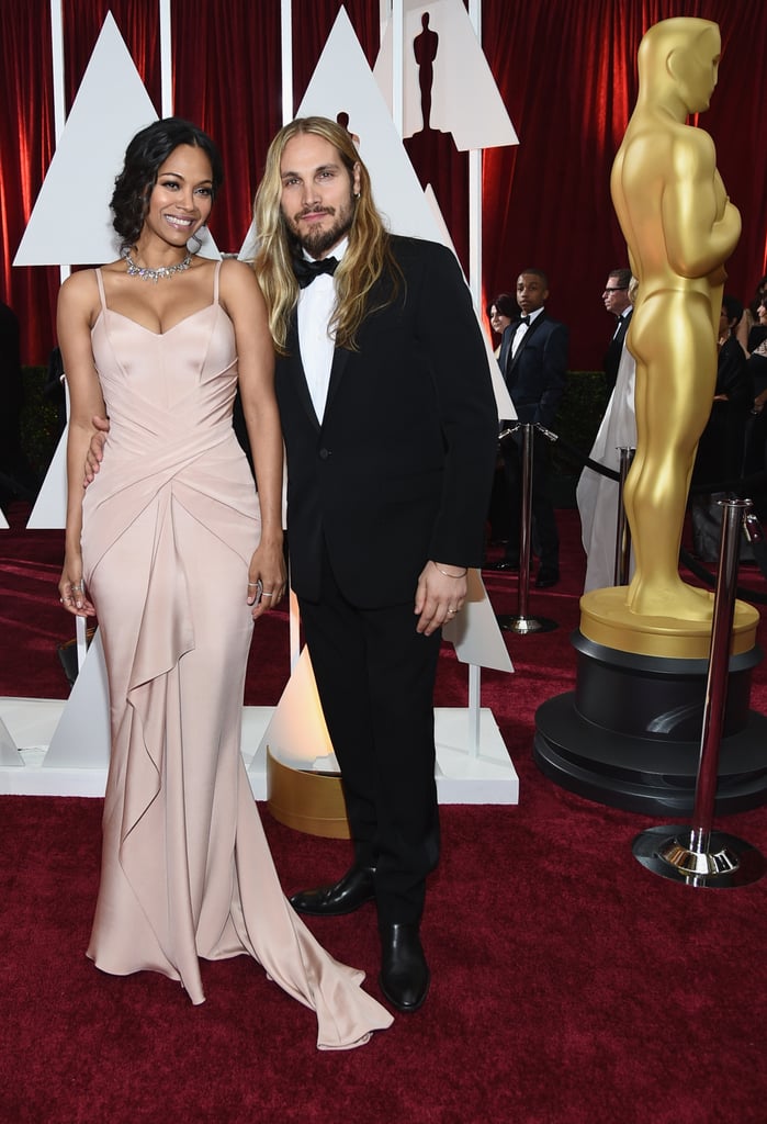 Zoe Saldana at the Oscars 2015 Pictures | POPSUGAR Celebrity