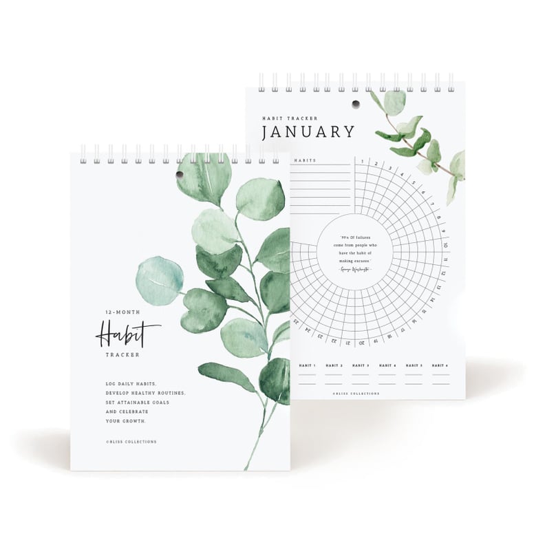 Printed Habit Tracker Calendar Notepad