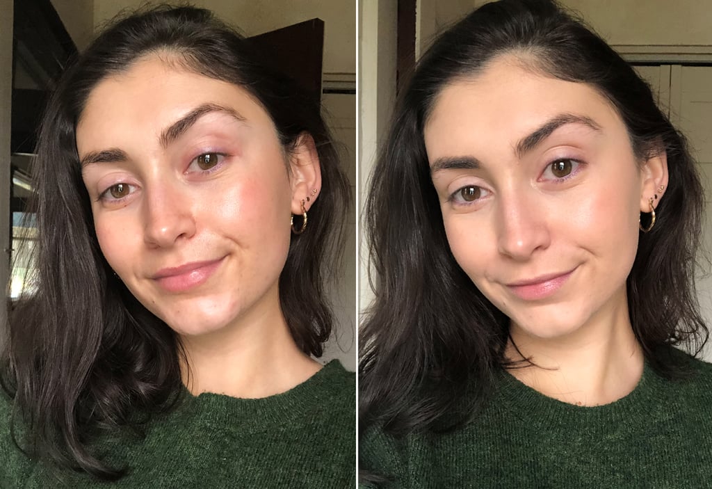 Before and After Using the IT Cosmetics Your Skin But Better Foundation + Skincare