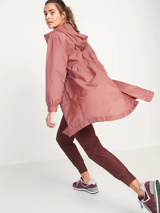 Old Navy Go-H20 Water-Repellent Hooded Rain Jacket