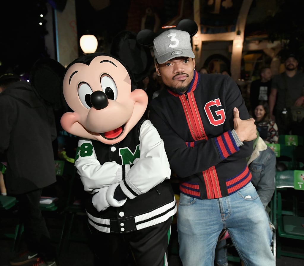 Chance the Rapper bonded with Mickey Mouse in March 2018.