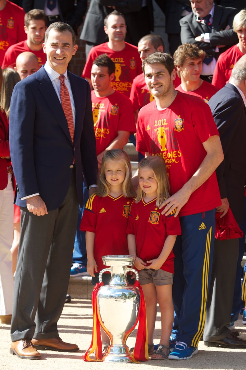 Princess Leonor and Infanta Sofía in 2012