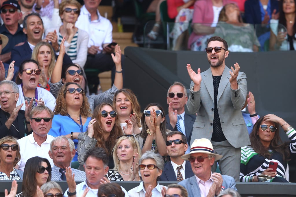 Justin Timberlake and Jessica Biel at Wimbledon July 2018