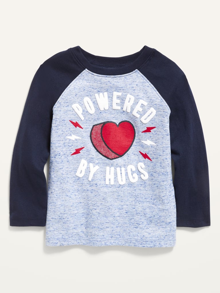 Old Navy Valentine-Graphic Slub-Knit Raglan Tee For Toddler Boys