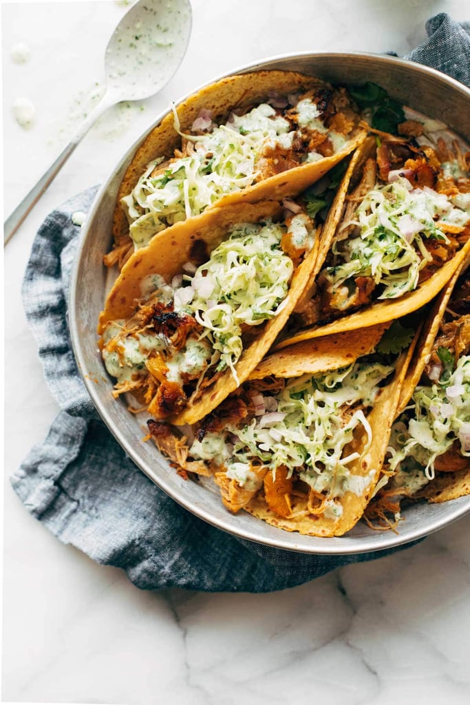 Hawaiian Chicken Tacos With Jalapeño Ranch Slaw