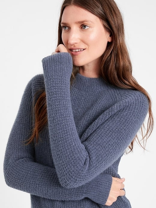 Banana Republic Aire Waffle-Knit Sweater