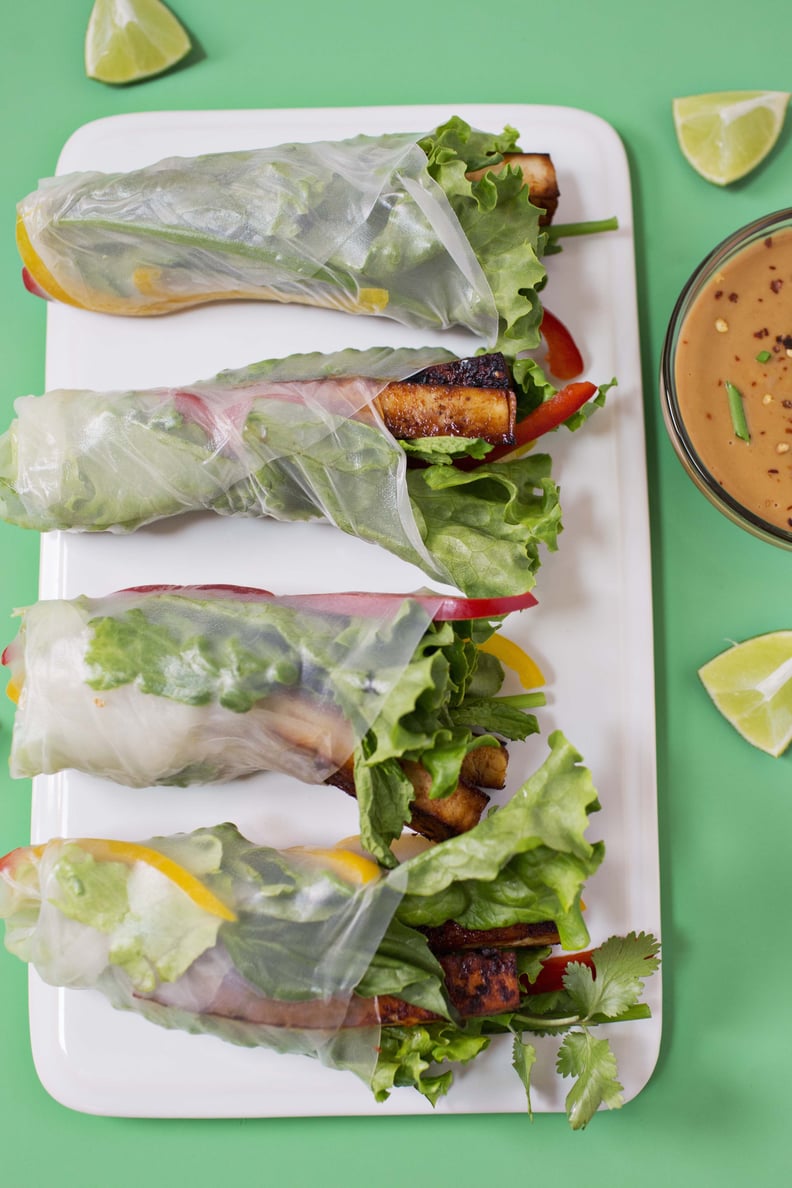 Marinated Spicy Tofu Spring Rolls