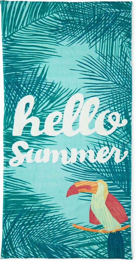 Hello Summer Printed Beach Towel