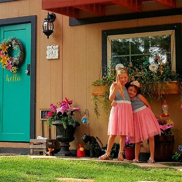 Dad Built Playhouse That's a Mini Version of Their Home
