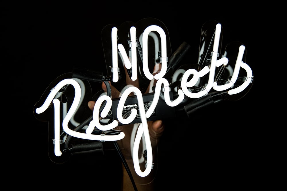 neon signs sign light words affordable quotes lights bar regrets popsugar steal found room cover aesthetic mfg wall lighted regret