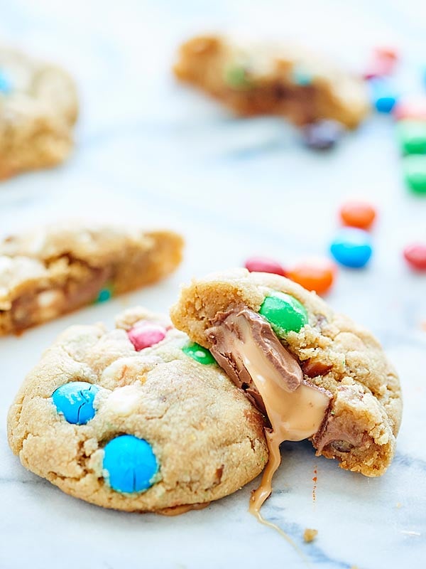Peanut Butter Salted Caramel Cookies