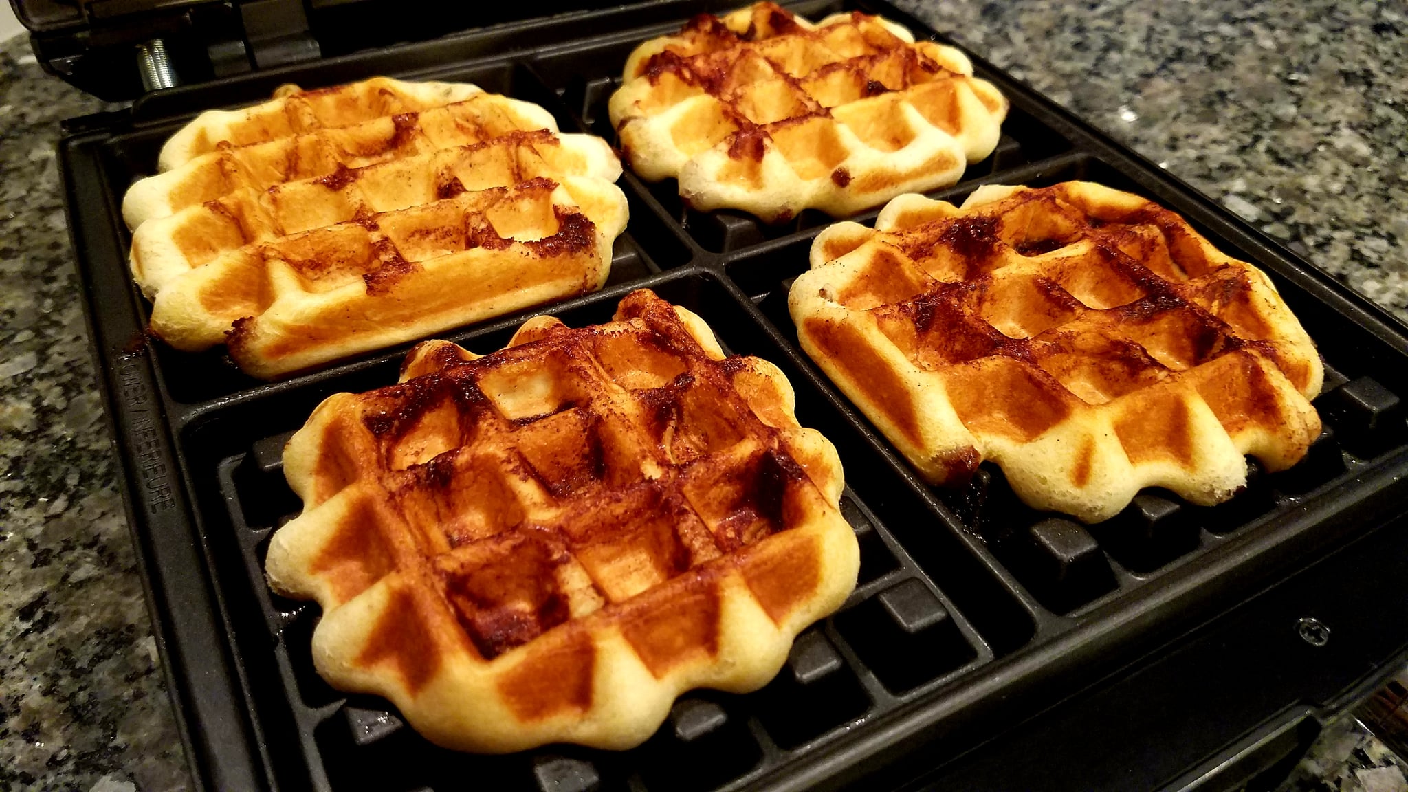 Cinnamon Roll Waffles