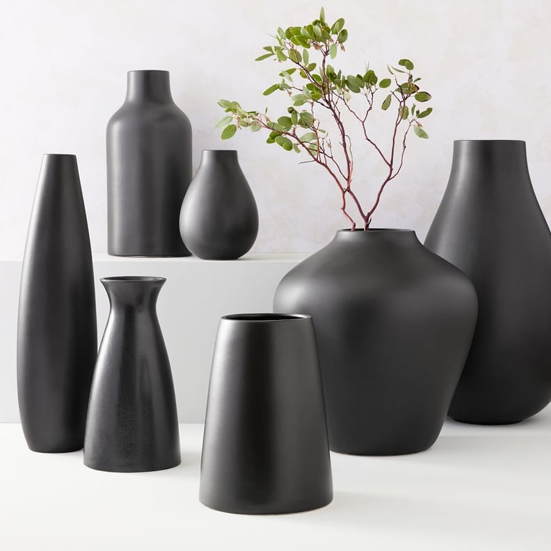 Fun Vases: West Elm Pure Black Ceramic Vases