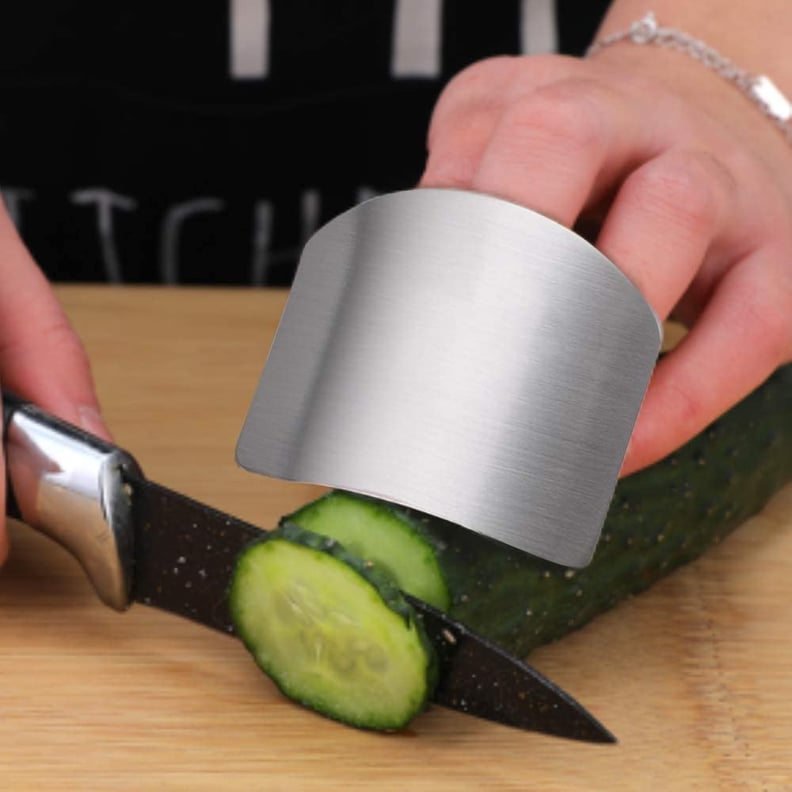 Best Kitchen Gadget For Cutting: Promifun Stainless Steel Finger Guard