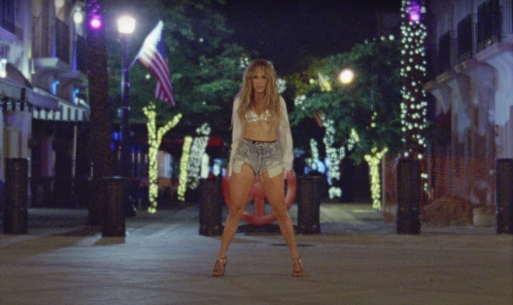 Jennifer Lopez's Rhinestone Bikini in "Cambia el Paso" Video