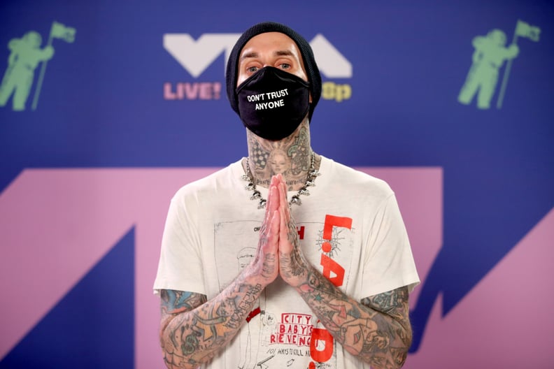 Travis Barker at the 2020 MTV VMAs