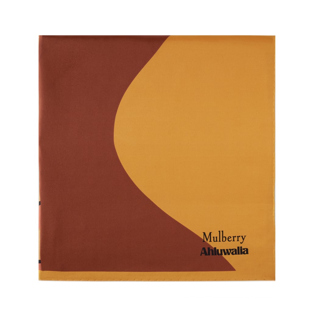 Mulberry x Ahluwalia Square Scarf in Deep Amber