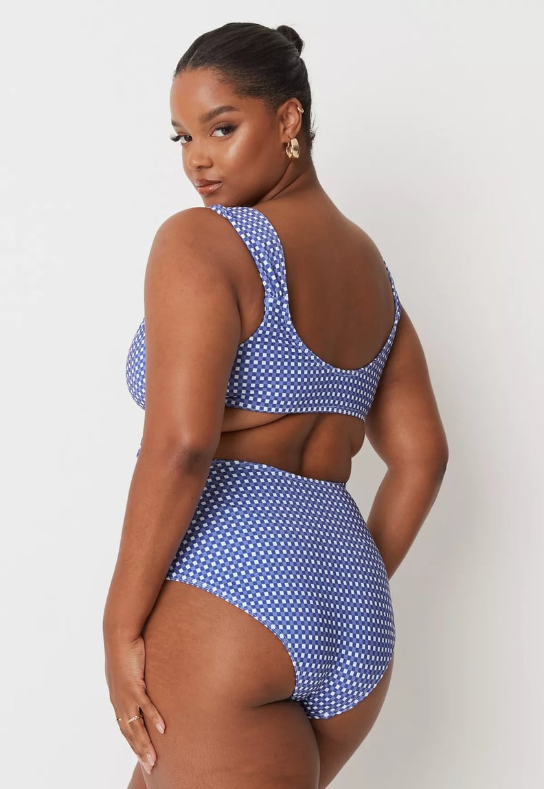 Plus size sale gingham swimsuit