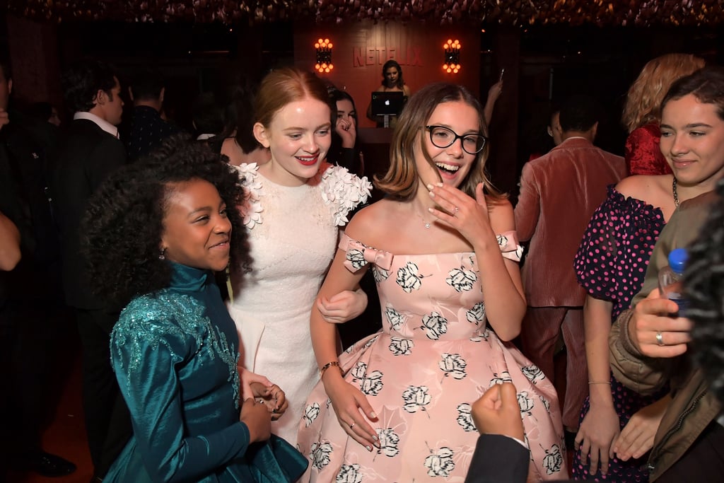 Millie Met Up With Costars Priah Ferguson and Sadie Sink at the Afterparty