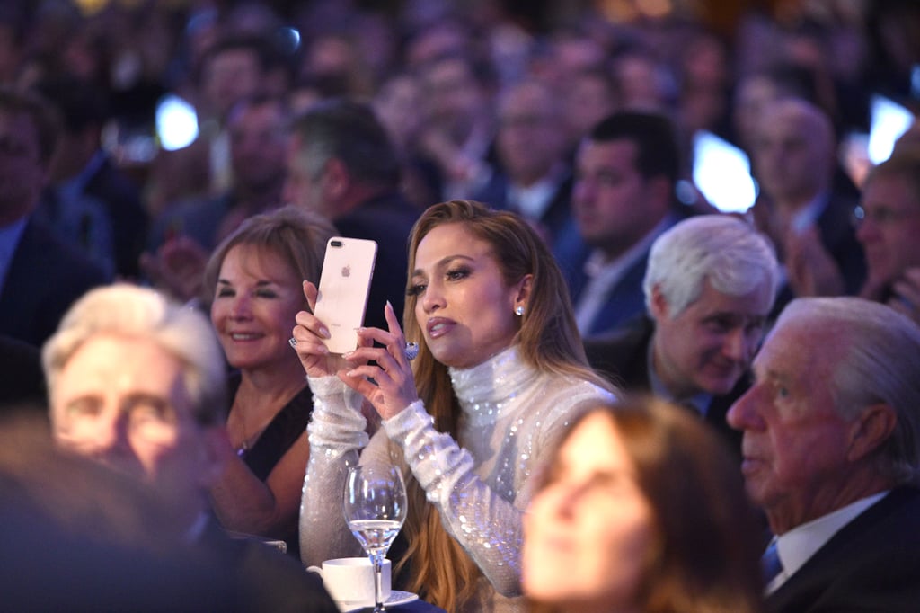 Jennifer Lopez's White Sequin Outfit by Sally LaPointe 2018 Jennifer Lopez's White Sequin Outfit by Sally LaPointe 2018