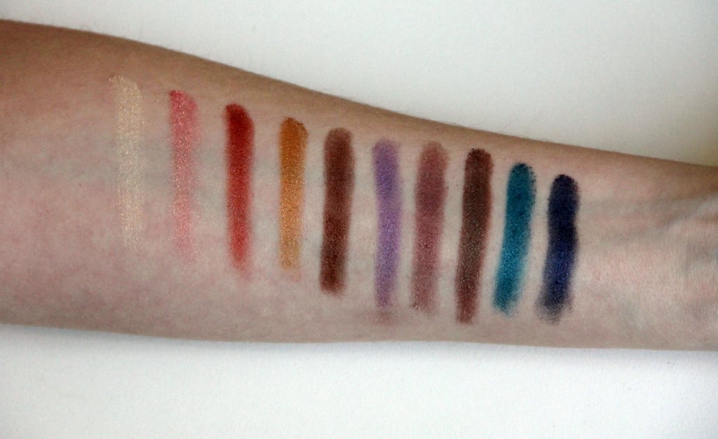 Urban Decay Afterdark Eye Shadow Palette Swatched on Fair Skin