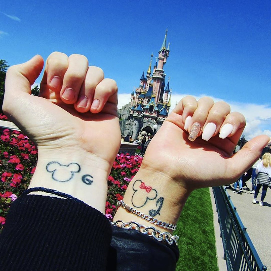 Mickey Mouse balloon sister tattoos  Disney sister tattoos Matching  sister tattoos Matching disney tattoos